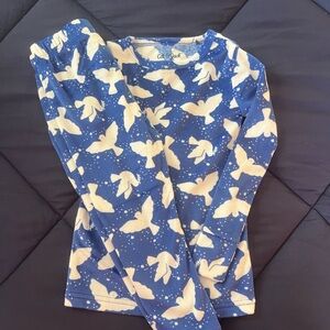 Cat & Jack Blue and White Kids Pajama Set